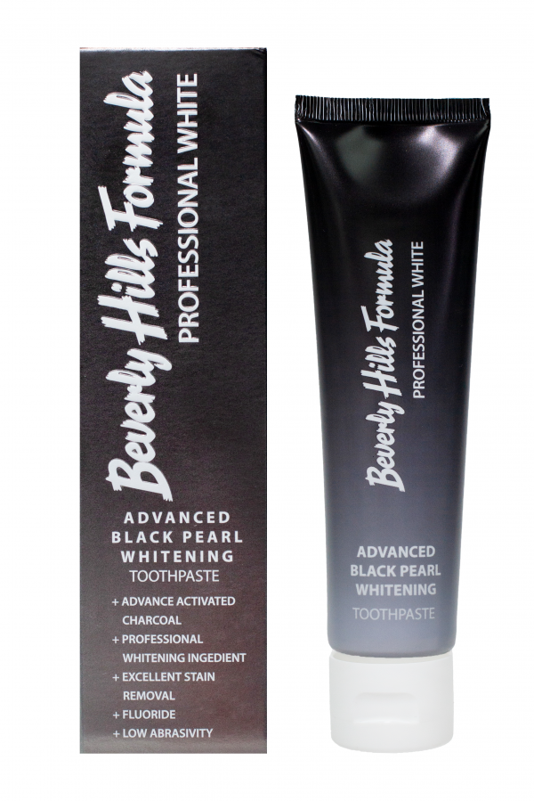 Beverly Hills Formula - Professional Whitening toothpaste Black Pearl - პროფესიონალური მათეთრებელი კბილის პასტა - შავი მარგალიტი  12/24 (კოდი: 3138)
